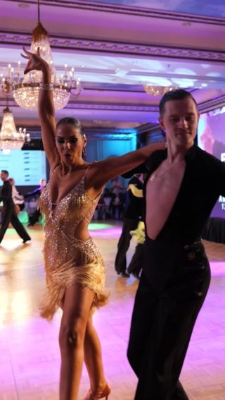 Setting the dance floor on fire with every step 🔥✨ 

#BallroomMagic #DubaiDanceMove #dancestudiosdubaj #amazingvienna #dancecompetition #dancestudio #dancechallenge #danceshow #latindance #chacha #chachacha